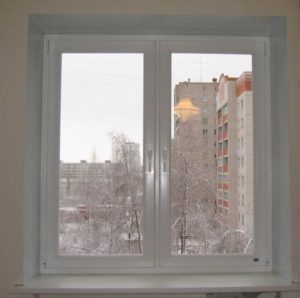 Противопожарное огнестойкое окно с подоконником / серия FRM1001